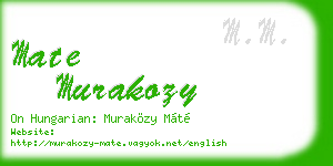 mate murakozy business card